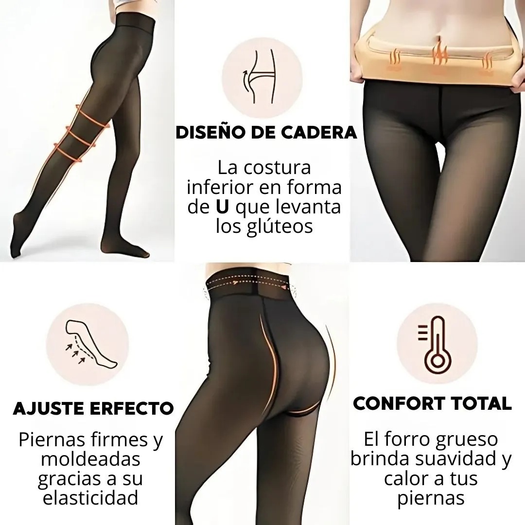 Vista 2 de Medias Termicas Translucidas 220Grs